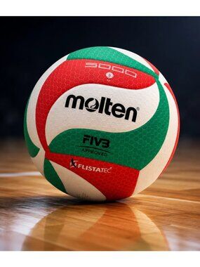 Share Molten V5M5000 Volleyball Size 5, Soft Touch, Indoor/Outdoor PU Microfiber